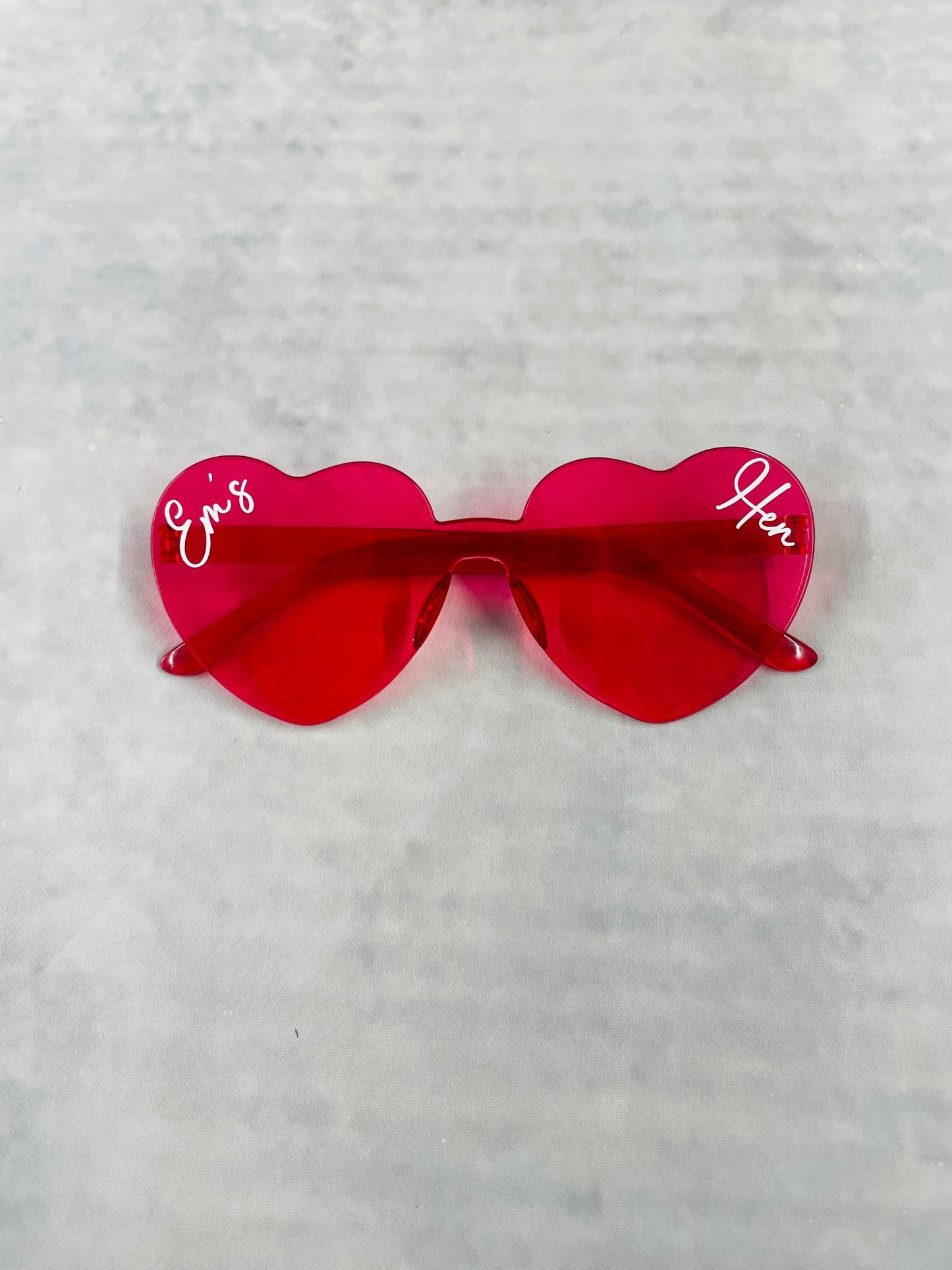 Personalised hen party pink heart sunglasses, matching hen party accessories, hen party goody bag fillers. Pink Heart Sunglasses Party Props