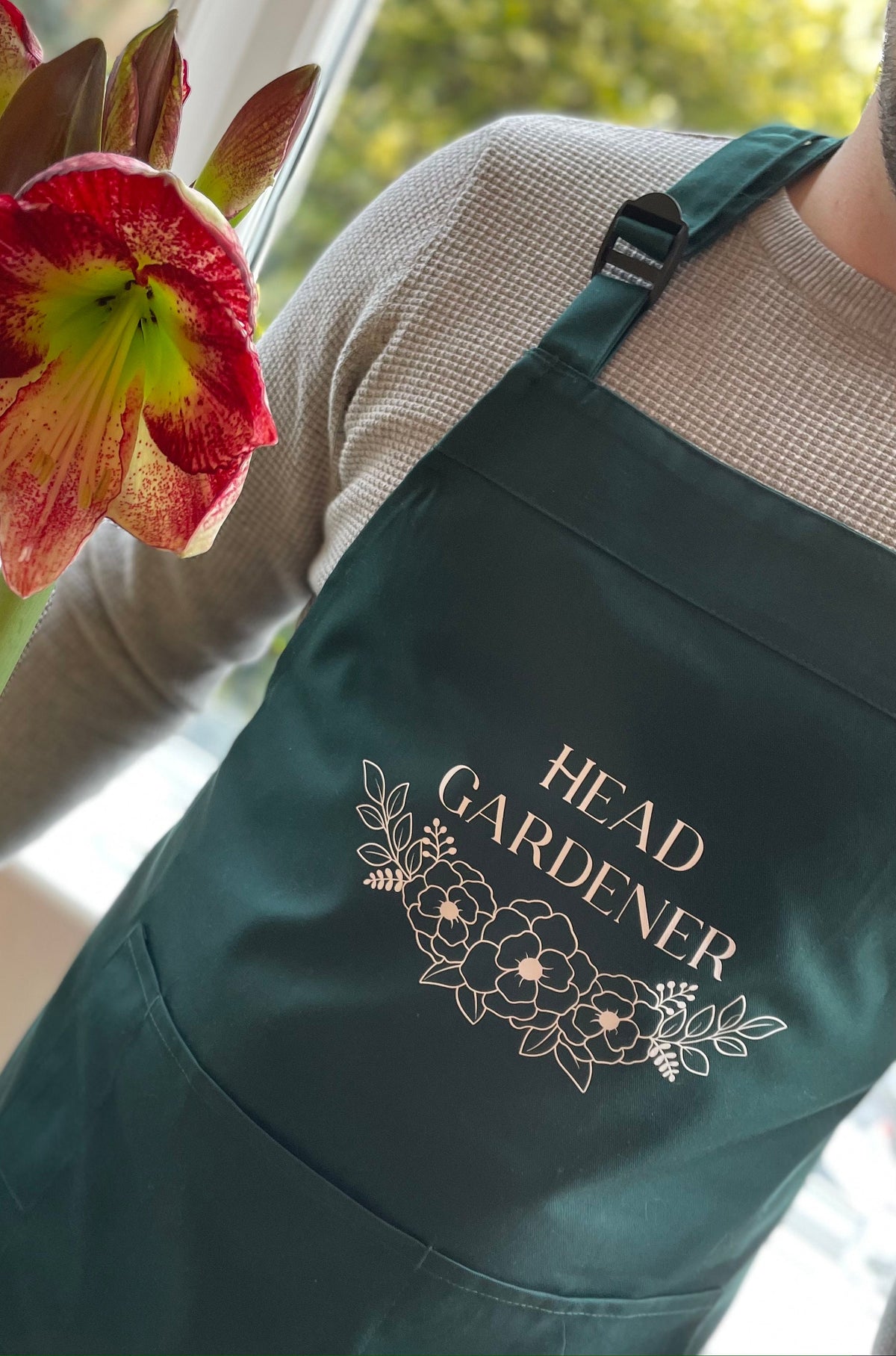 Customizable Garden Apron, Head Gardener Gift