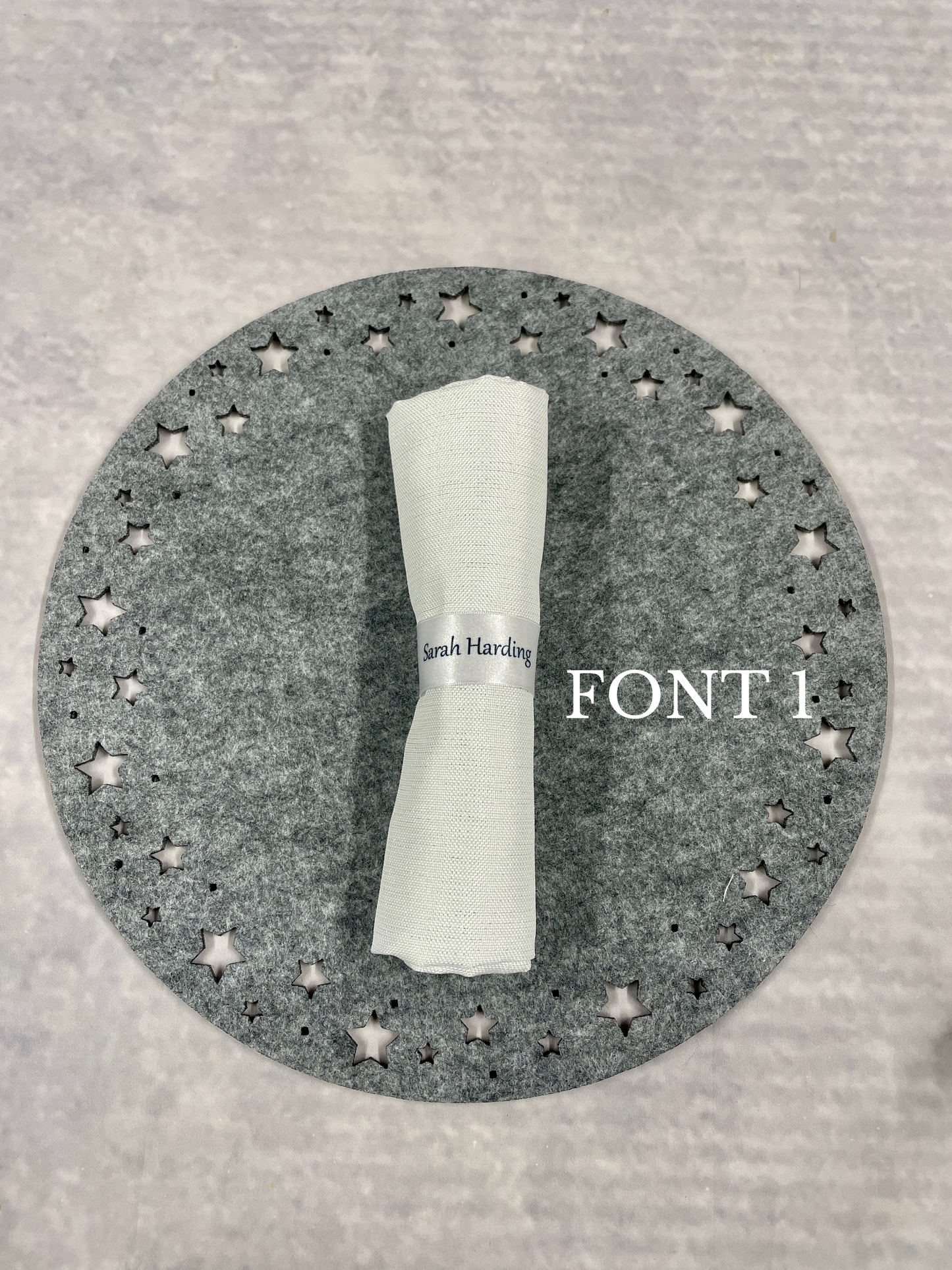 Personalised Satin Napkin Rings | Ideal Wedding Place names | Unique Wedding table setting Favours