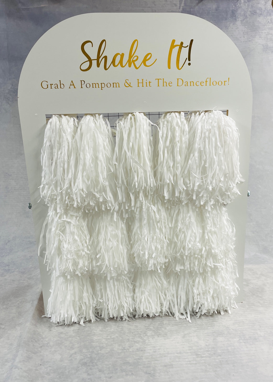 Wedding Pompom stand | Dancefloor Props | Wedding Reception décor | Shake It on The Dancefloor | Wedding  Favours | Get Your Guests Dancing