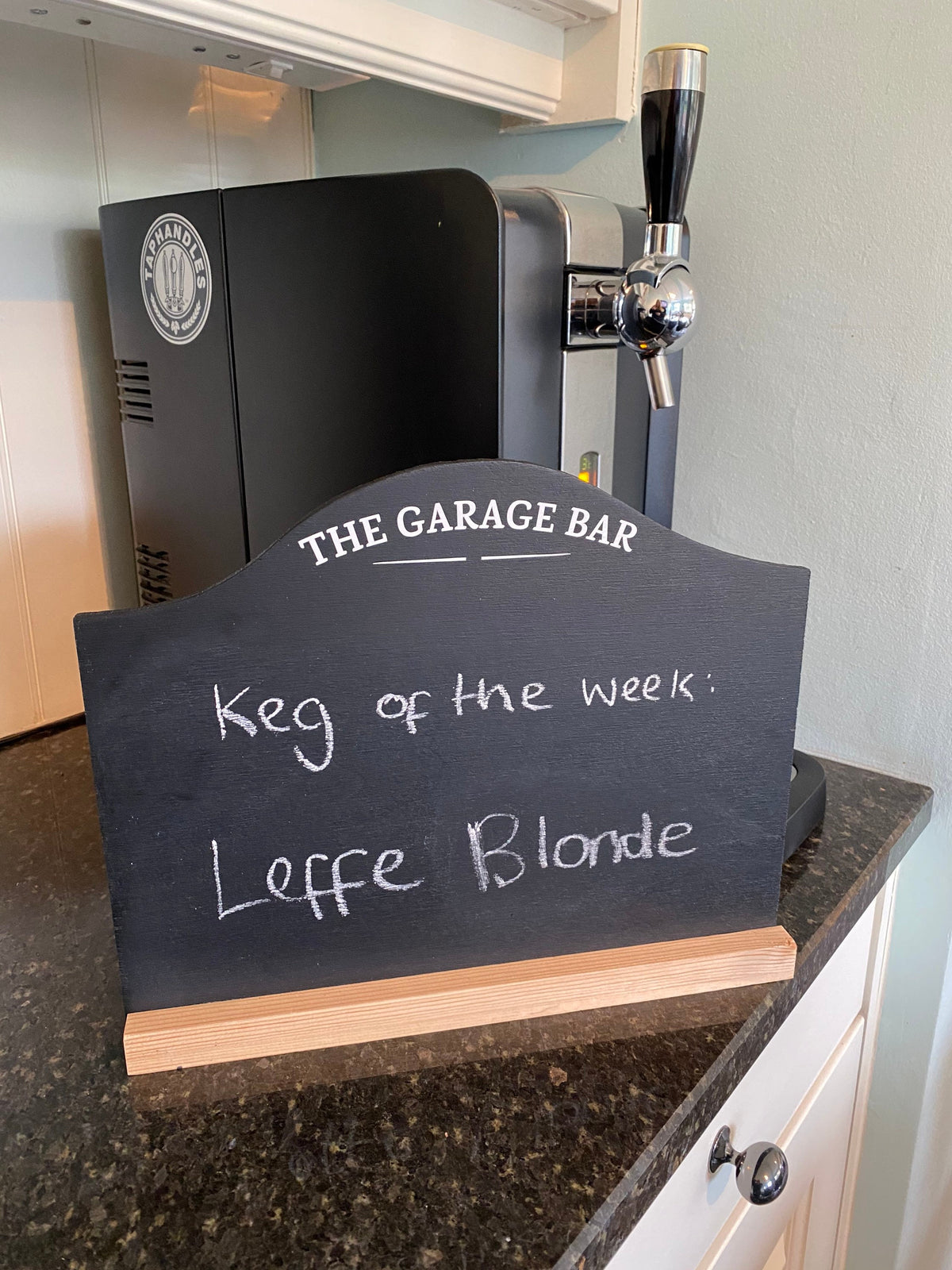 Customizable Chalkboard Menu: Freestanding Home Bar Sign