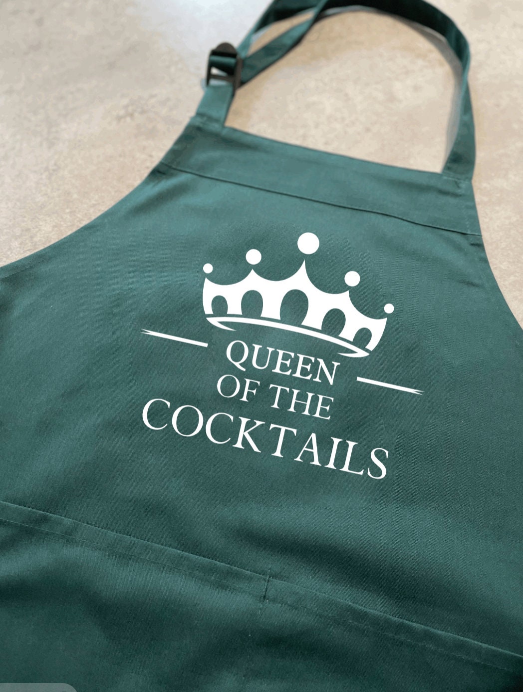King/Queen of Cocktails Apron: Home Bar Gift