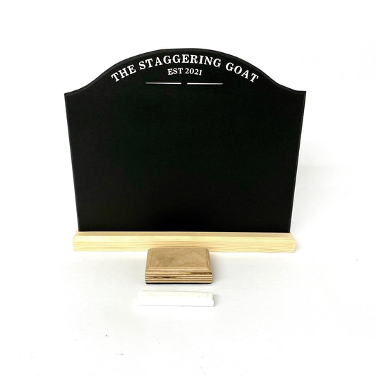 Customizable Chalkboard Menu: Freestanding Home Bar Sign