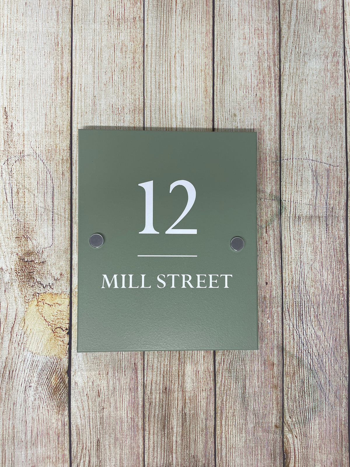 Personalised House Sign, Custom Address Plaque, Weatherproof Outdoor Door Number Plate
