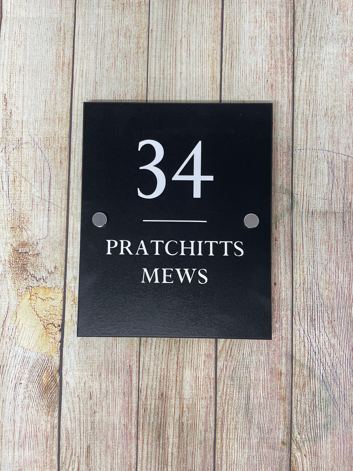 Personalised House Sign, Custom Address Plaque, Weatherproof Outdoor Door Number Plate