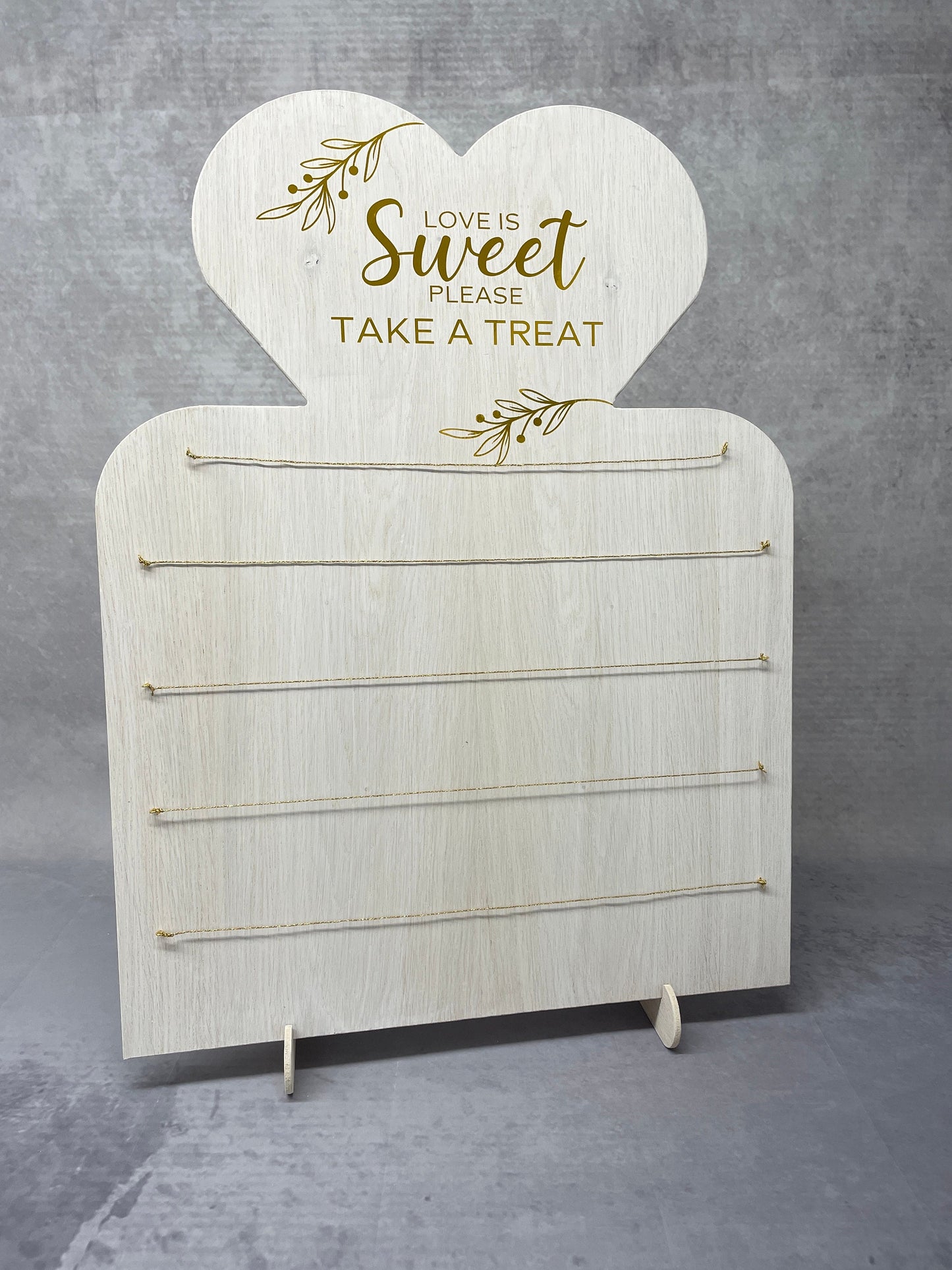 Love is Sweet please take a treat, Wedding Snack Bar Display Board, Customise To your Own Wedding Theme, Crisp Wall