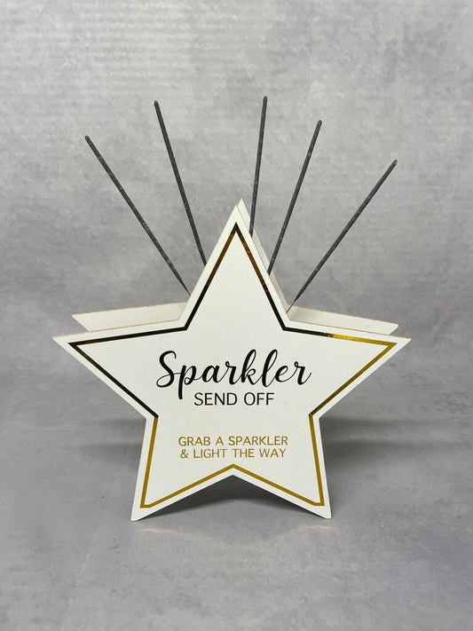 Freestanding Star Sparkler Holder | Sparkler send off  Display | Wedding sparklers| Unique Wedding Decor| Grab A sparkler and Light the Way