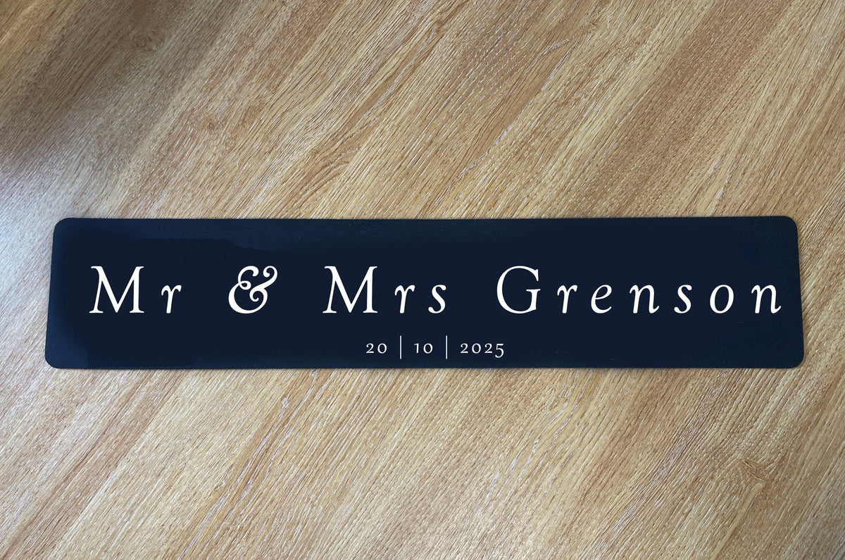 Personalised Wedding Bar Runner