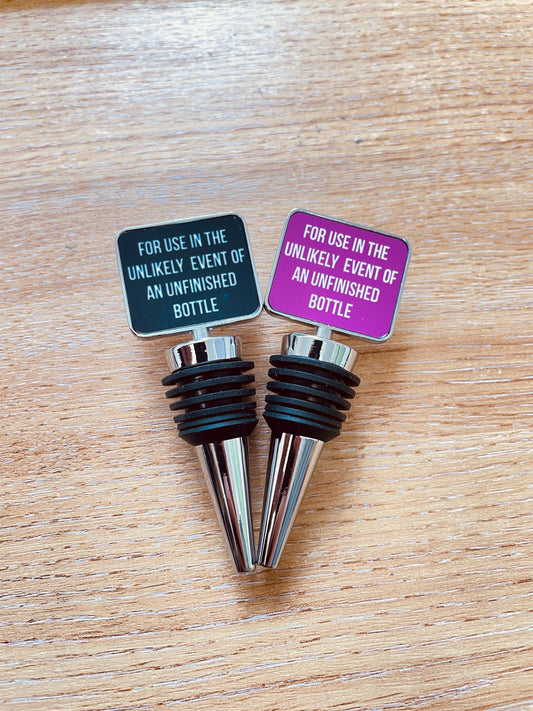 Funny Wine Bottle Stopper, Novelty Barware, Wine Lover Gift