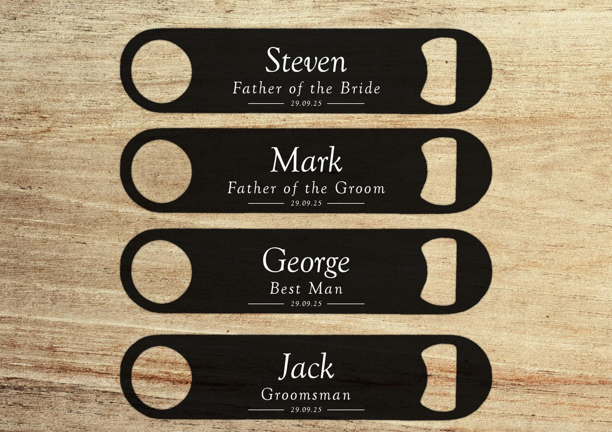 Personalised Groomsman Bottle Opener