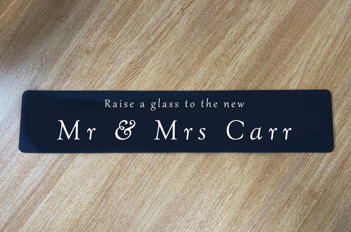 Personalised Wedding Bar Runner