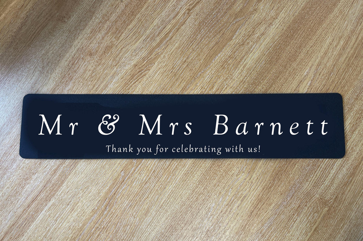 Personalised Wedding Bar Runner