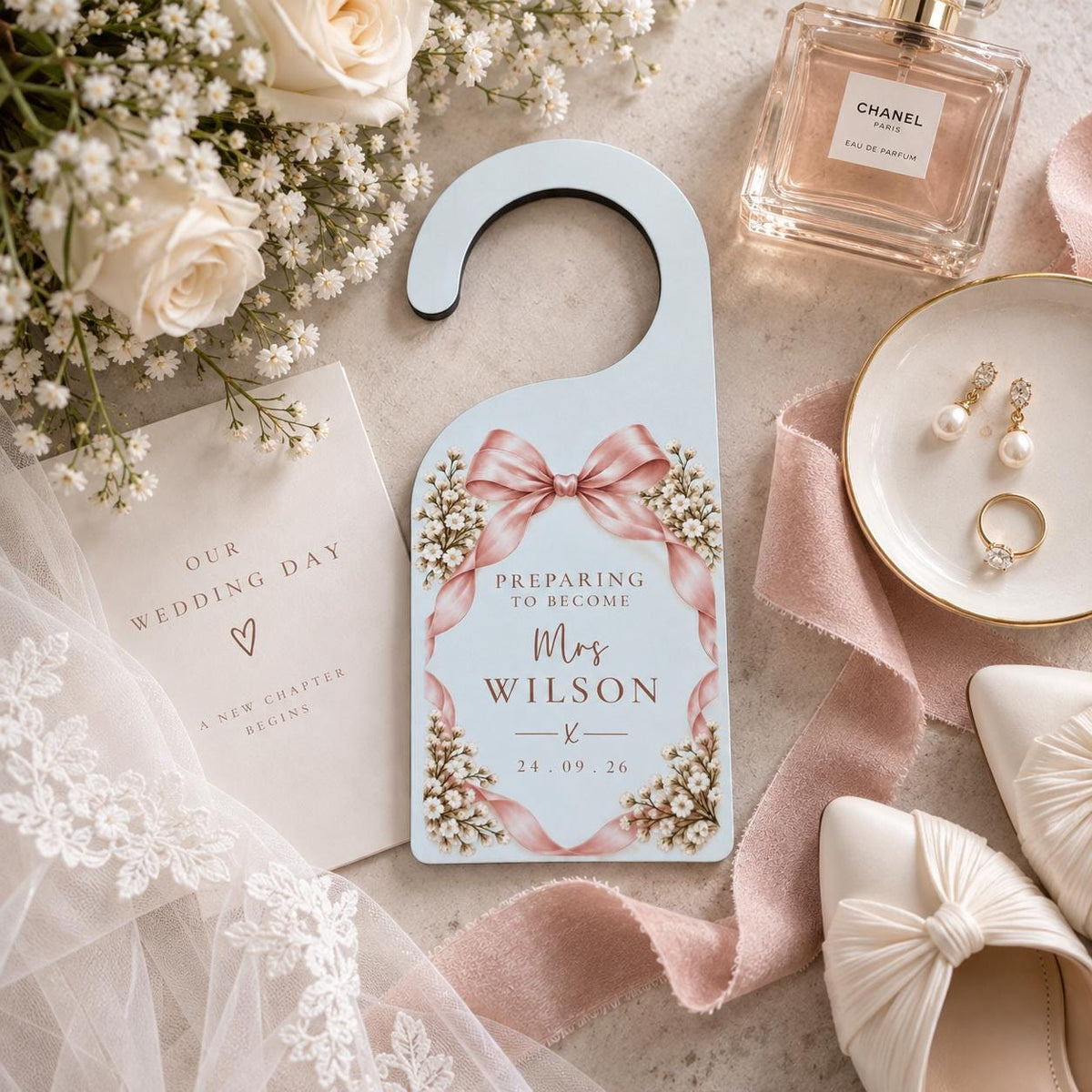 Personalised Bride Door Hanger